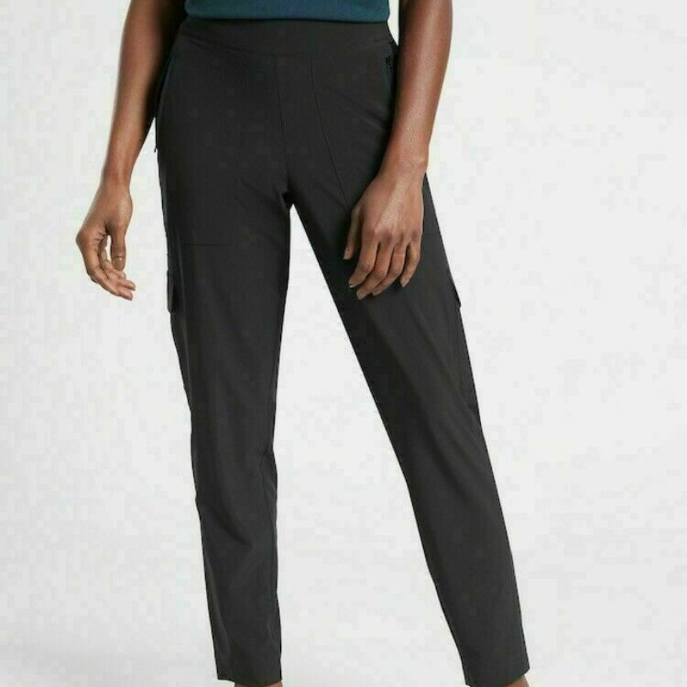 Athleta Chelsea Lined Cargo Pants size 20 Black - Picture 1 of 7